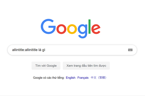 2 Điều thú vị chưa bao giờ được công khai về ''Allintitle'' 1 Allintitle là gì ?