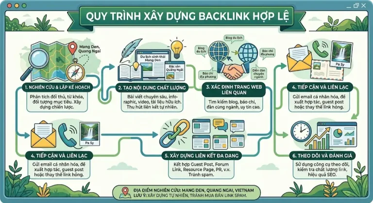 Cách đi Backlink: Quy trình xây liên kết hợp lệ cho website