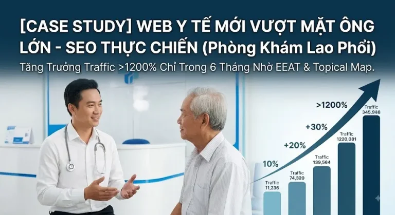 [CASE STUDY] WEB MỚI, THẨM QUYỀN THẤP VÀ CÁCH TÔI “VƯỢT MẶT” NHỮNG ÔNG LỚN NGÀNH Y TẾ – YMYL