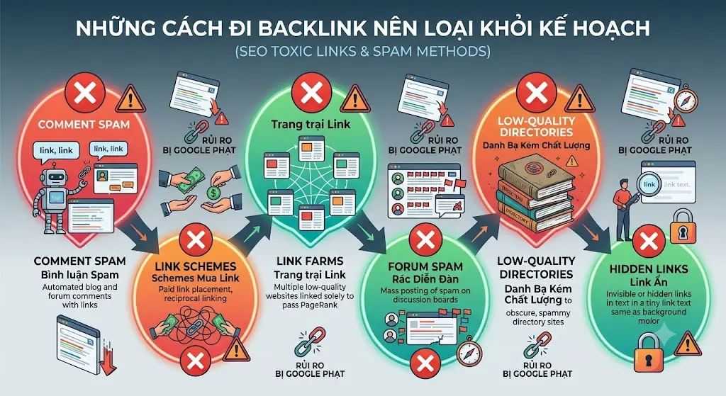 6 cạm bẫy backlink – Biết để tránh, tránh để an toàn.
